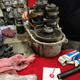 The LSD in the gearbox. The big cog with the yellow on it will allow for no more one wheel peels!